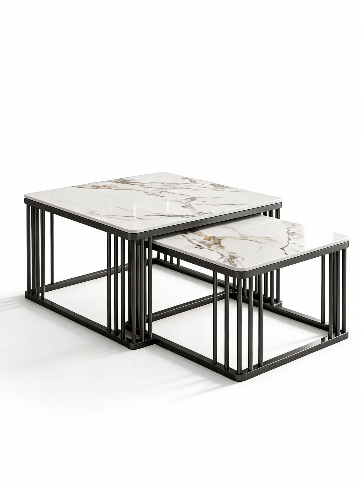 Table de Salon — Cadre Cage Inoxydable