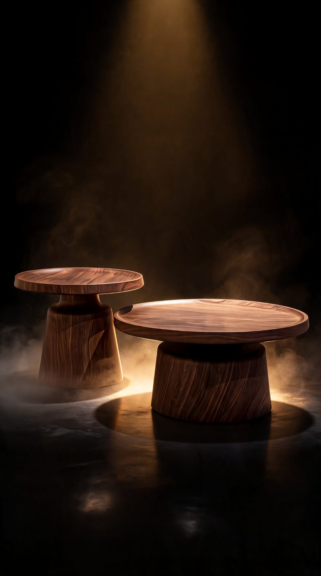 Duo Table Gigogne — Métal Peint Effet Bois — Majesty Home Casablanca