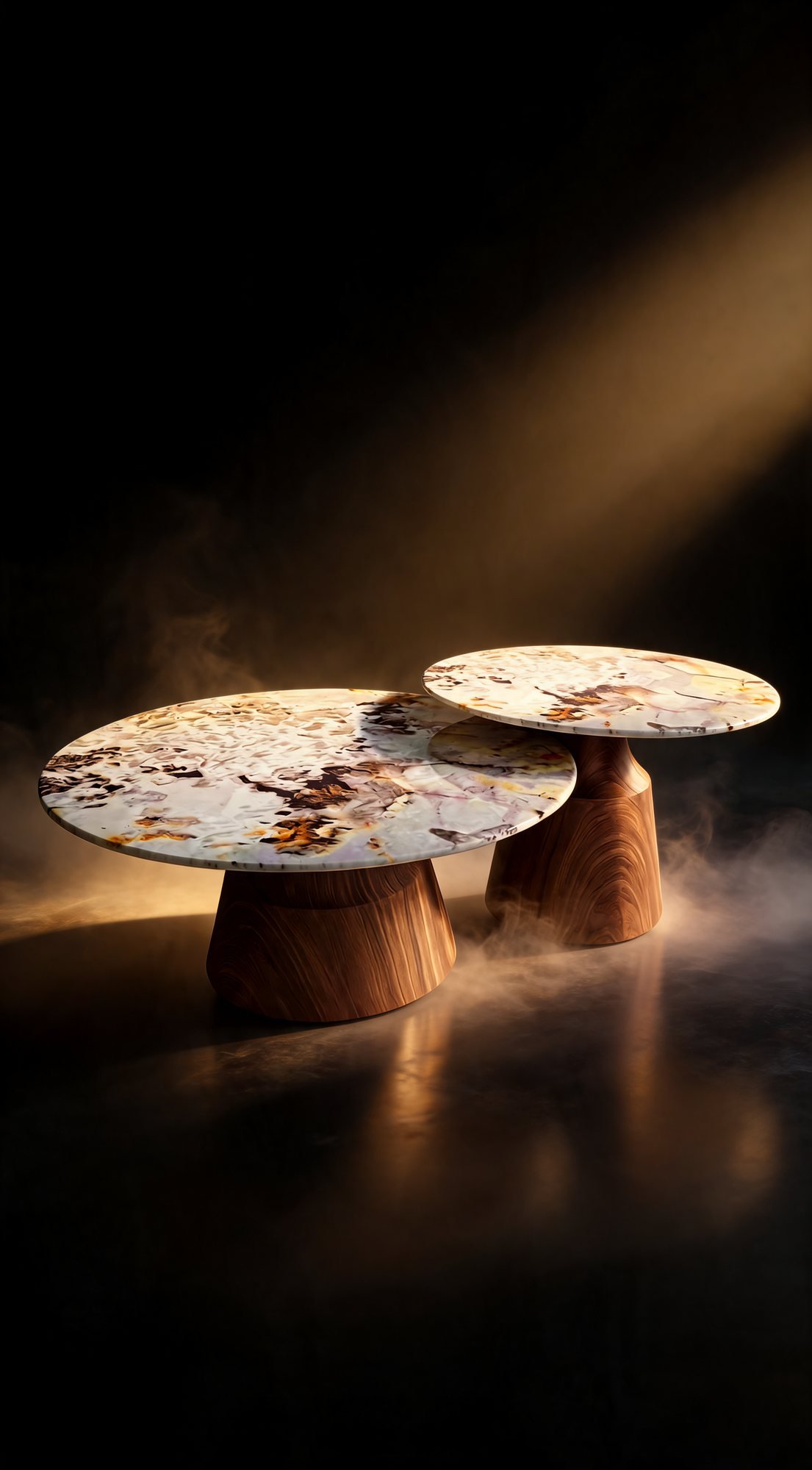 Duo Table de Salon — Surface en Marbre