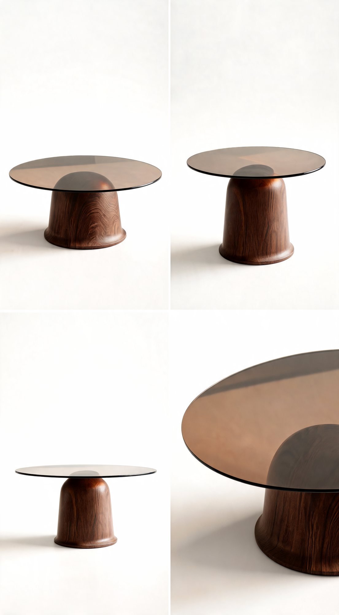 Duo Table de Salon — Surface en Verre — Majesty Home Casablanca