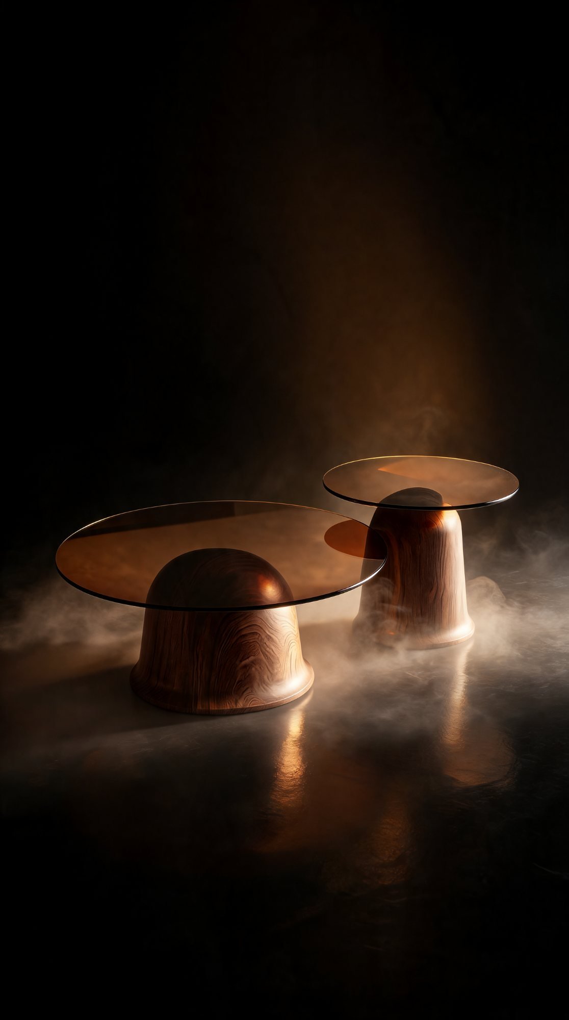 Duo Table de Salon — Surface en Verre