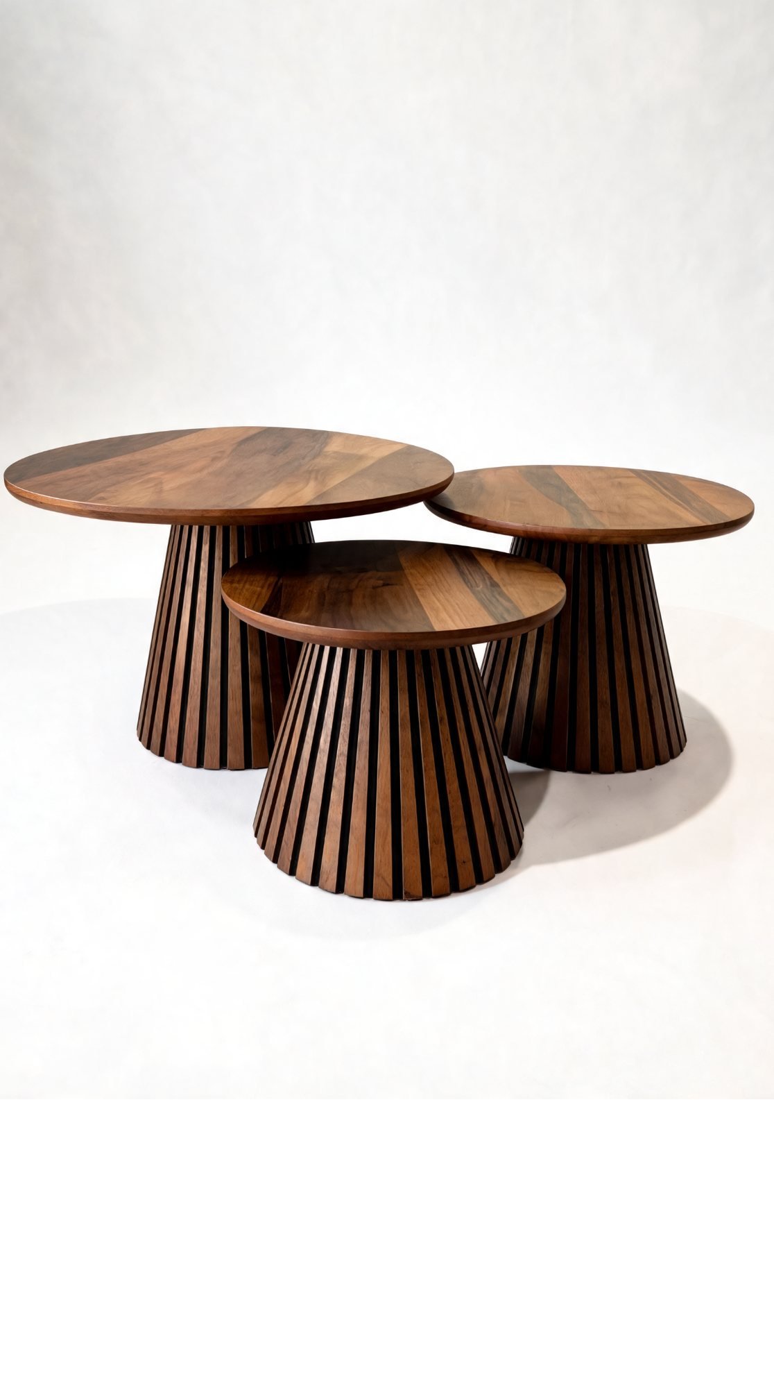 Trio Table de Salon en Bois