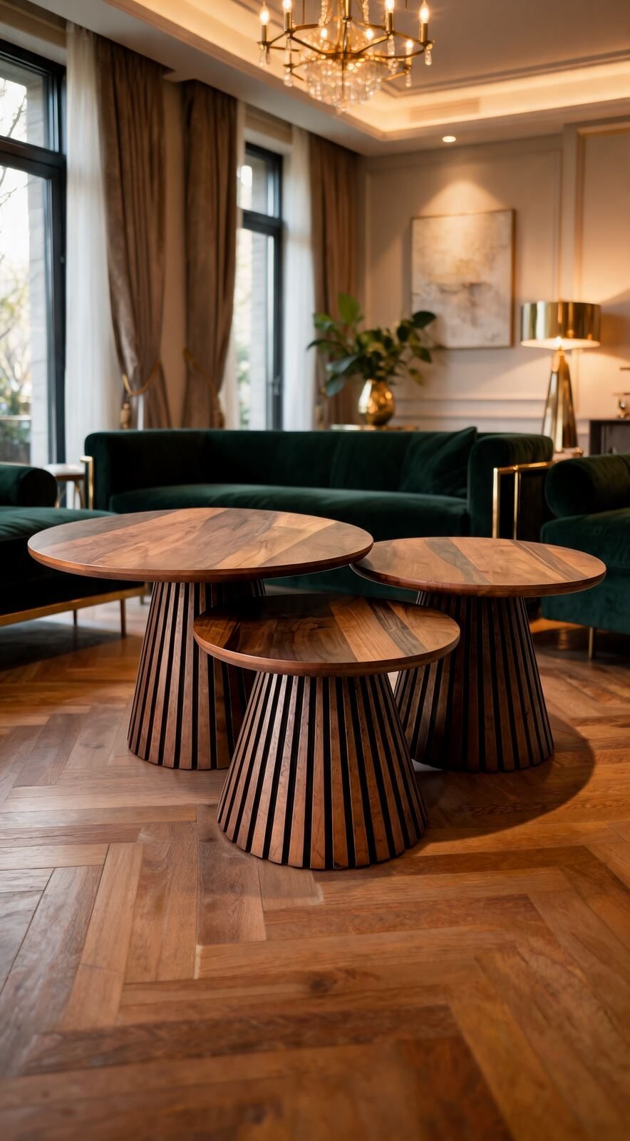 Table de Salon en Bois — Trio Gigogne