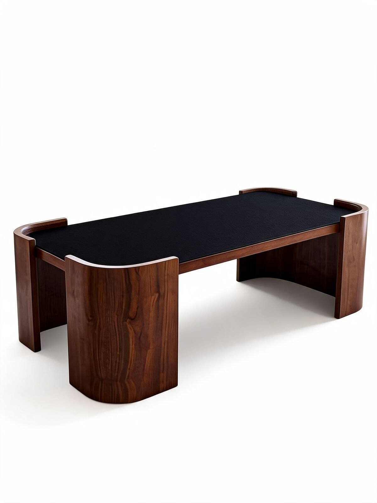 Table de Salon — Cadre Bois & Plateau Verre